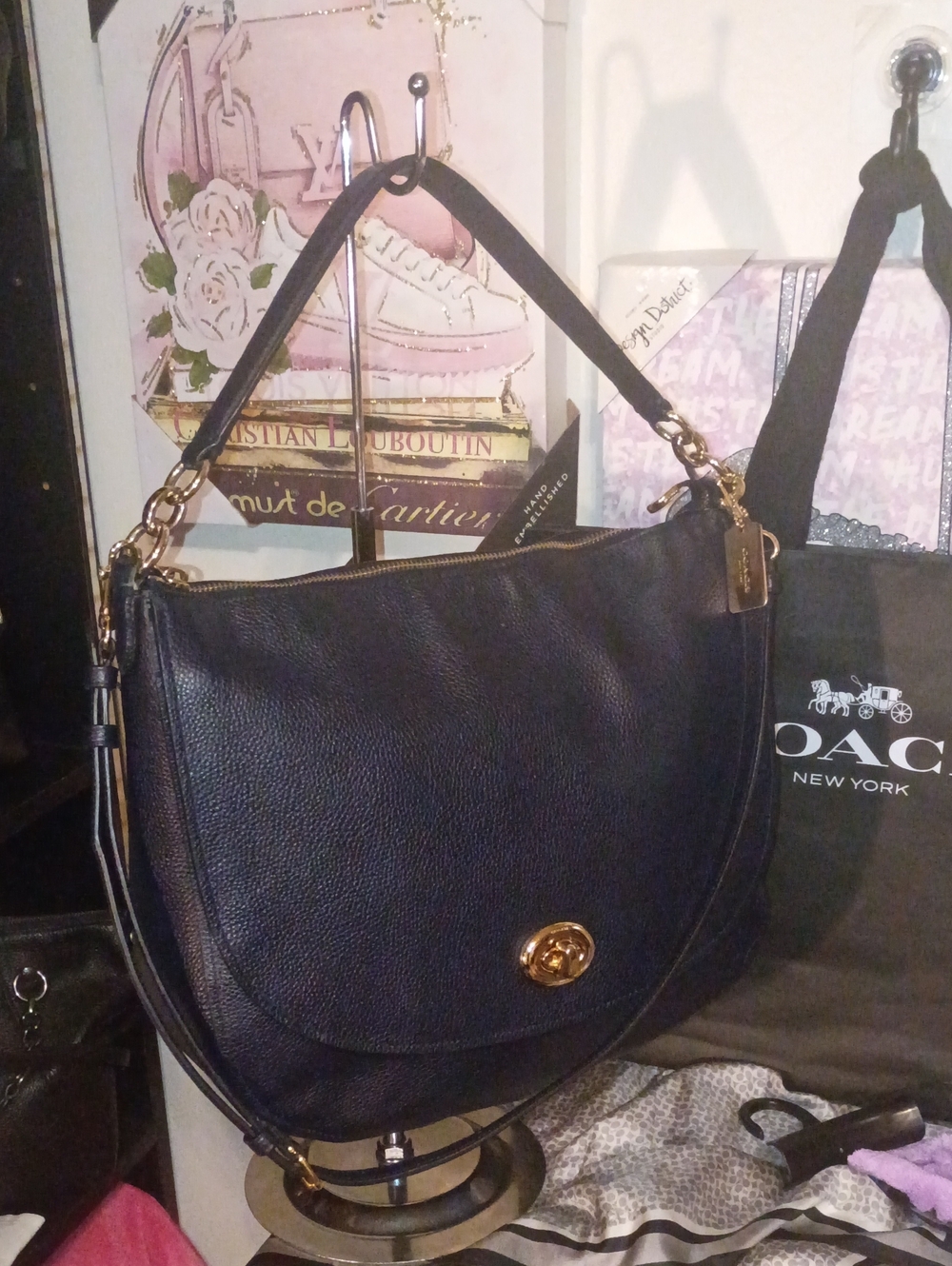 Coach Turn Lock Hobo Bag